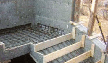 Монолитно-бетонная лестница