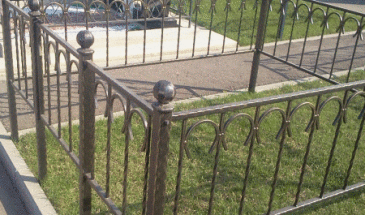 Ритуальная ограда с калиткой №2